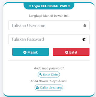 Register PGRI Gadingcempaka - Persatuan Guru Republik Indonesia Cabang Gadingcempaka